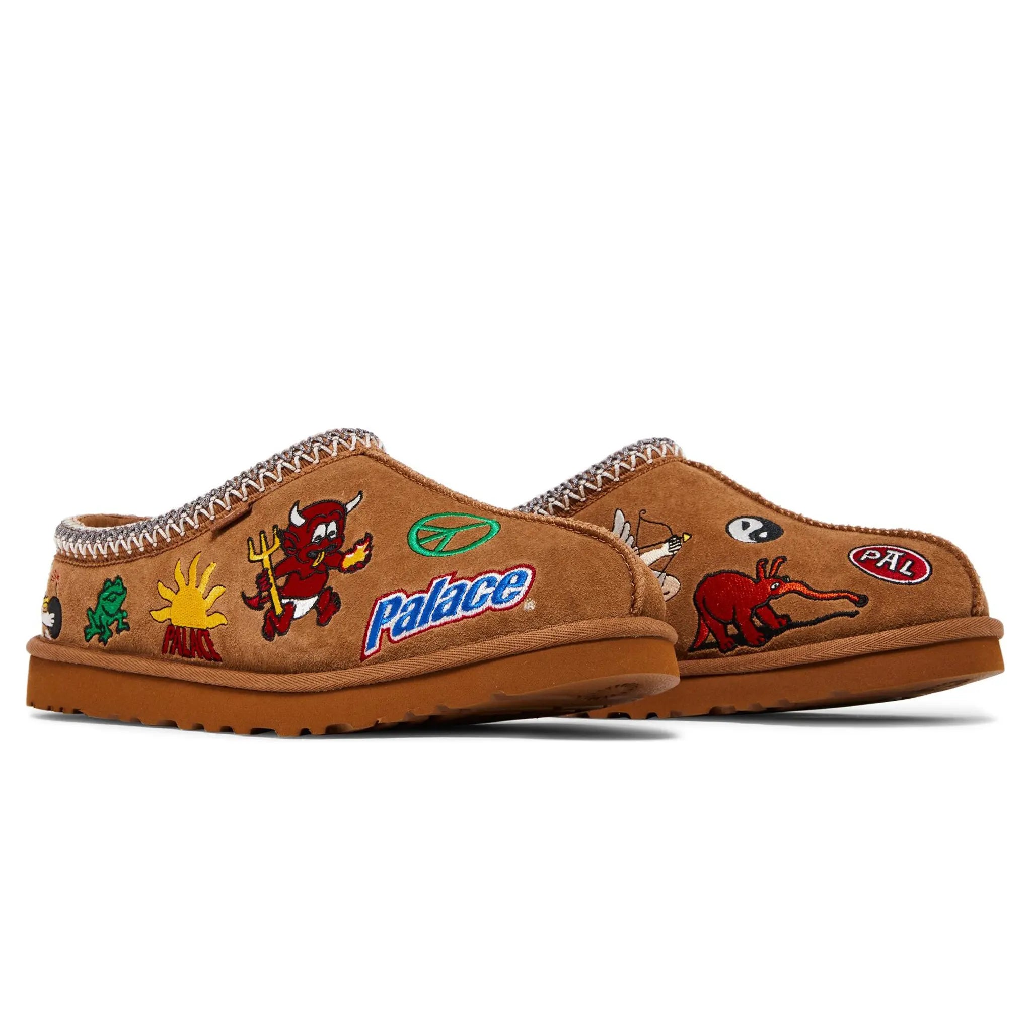 Palace UGG Tasman Chestnut Slippers