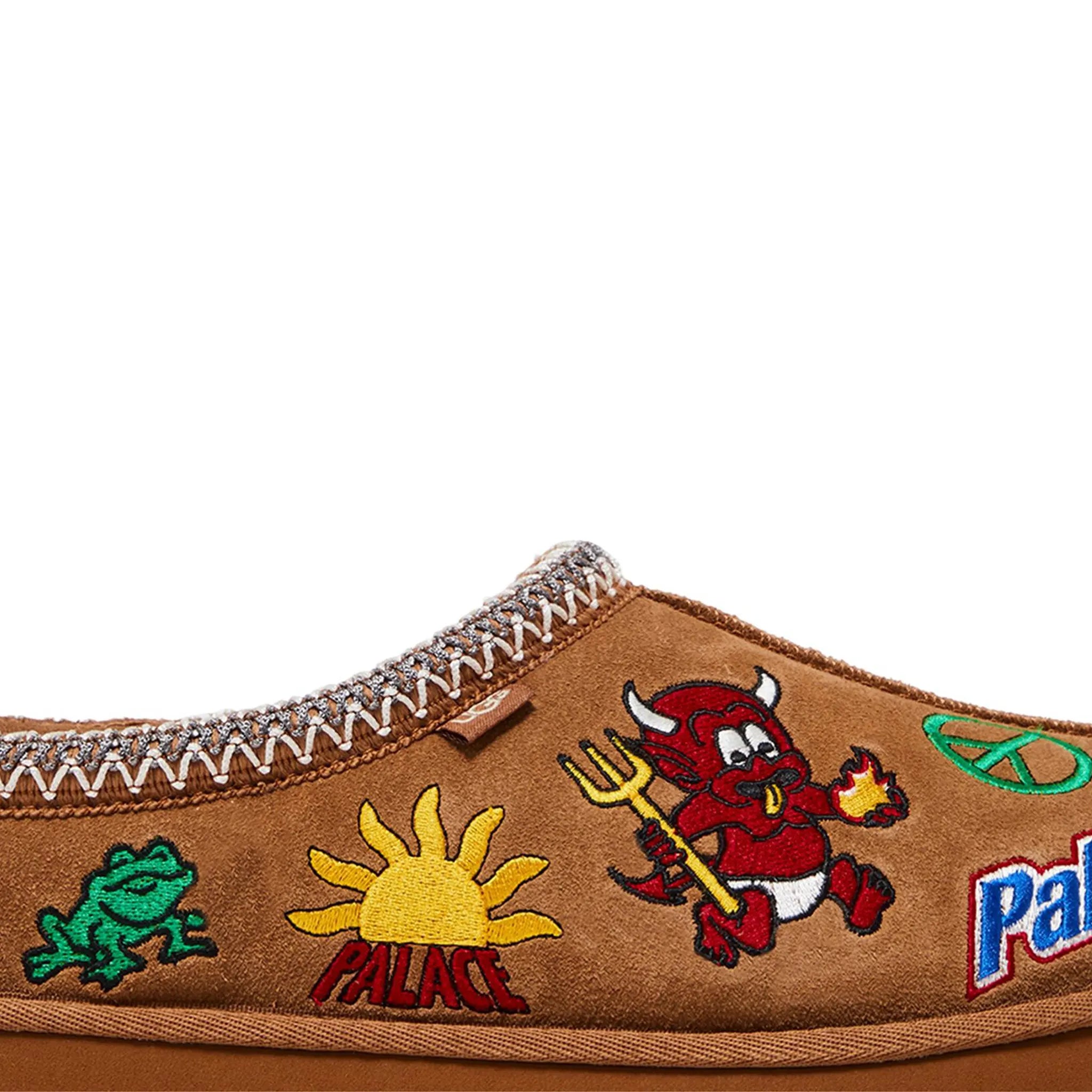 Palace UGG Tasman Chestnut Slippers