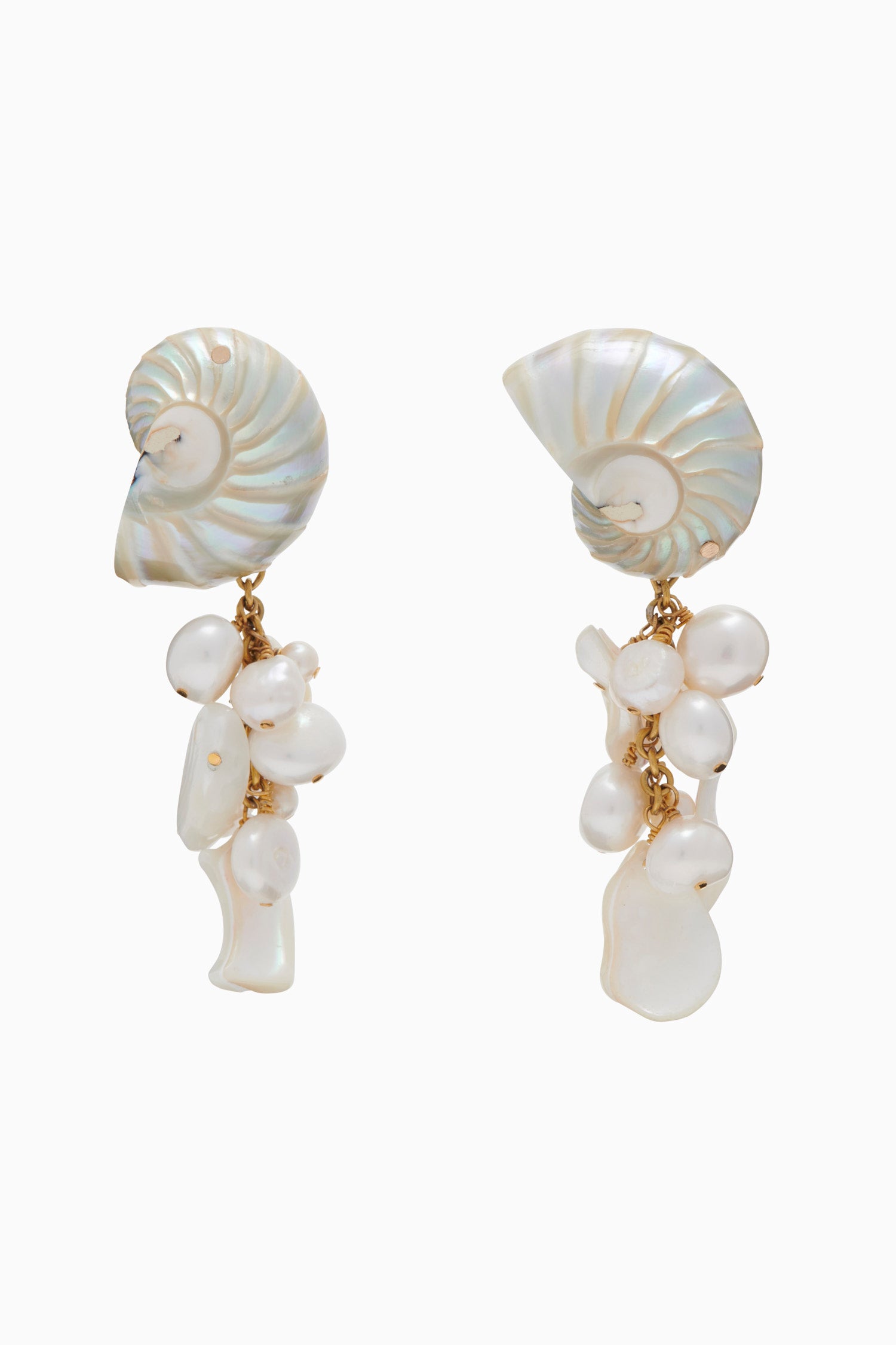 Pearl Drop Earrings with Chandelier Design