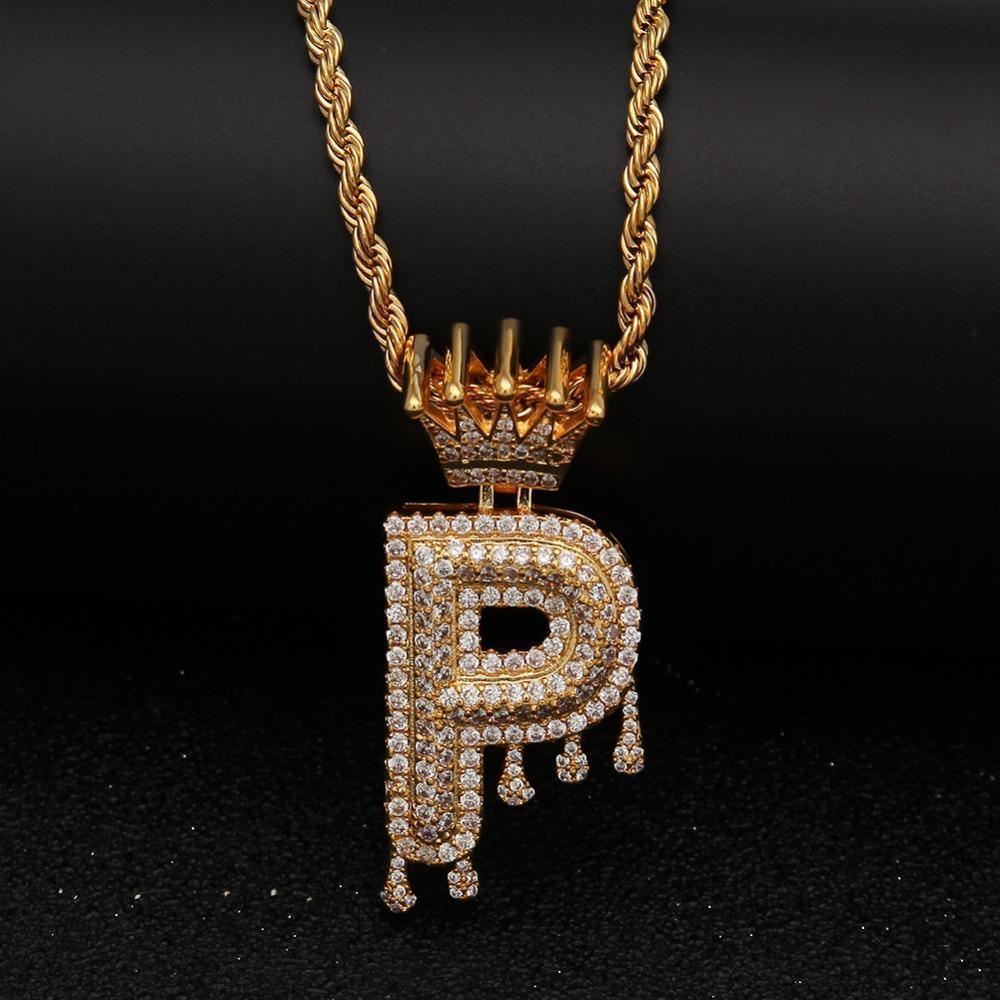 Pendant Chain Necklace - Letter P