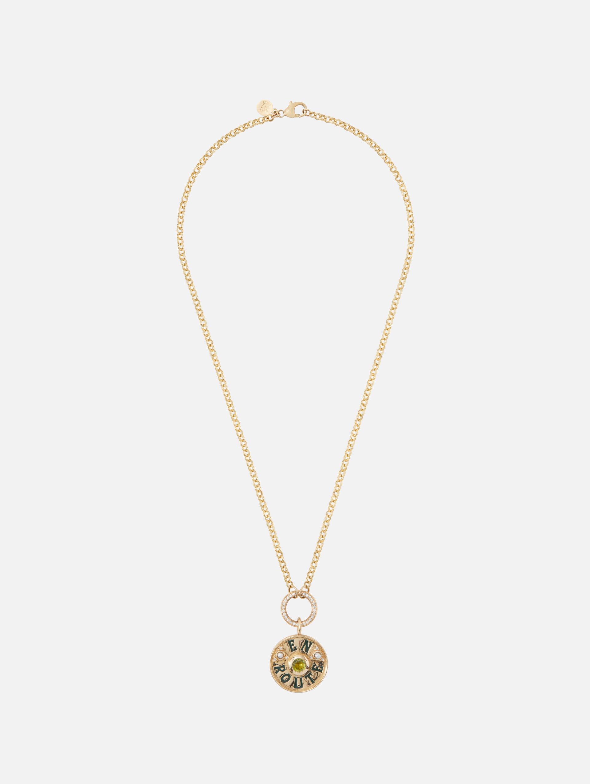 Peridot Coin Necklace - Large Size - Buy Online - Fast Shipping