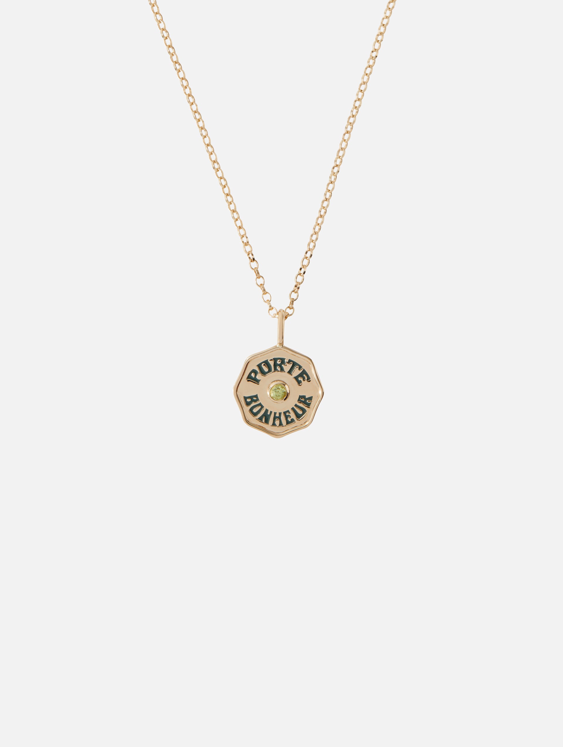 Peridot Lucky Charm Necklace