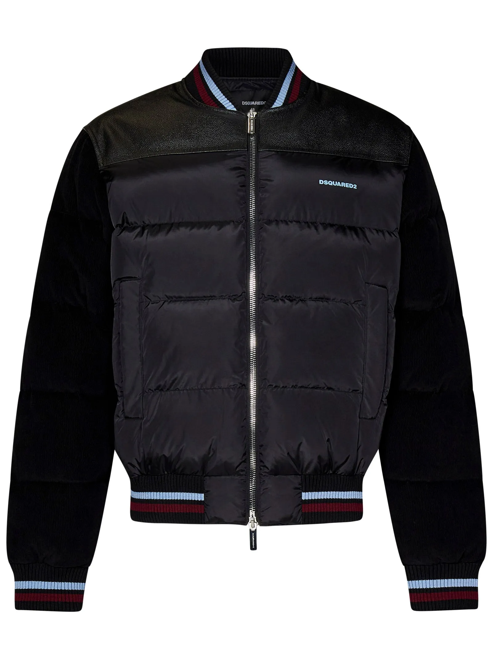 Dsquared2 mixed puffer jacket