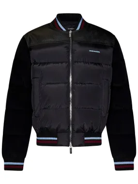 Dsquared2 mixed puffer jacket