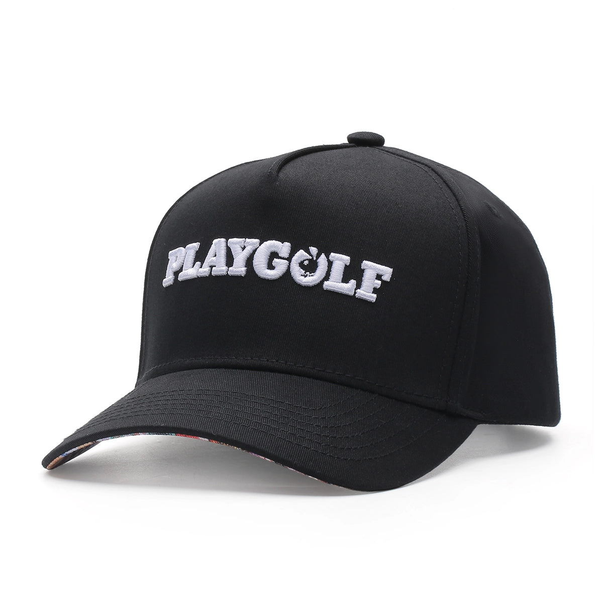 PlayGolf Black SnapBack Golf Hat