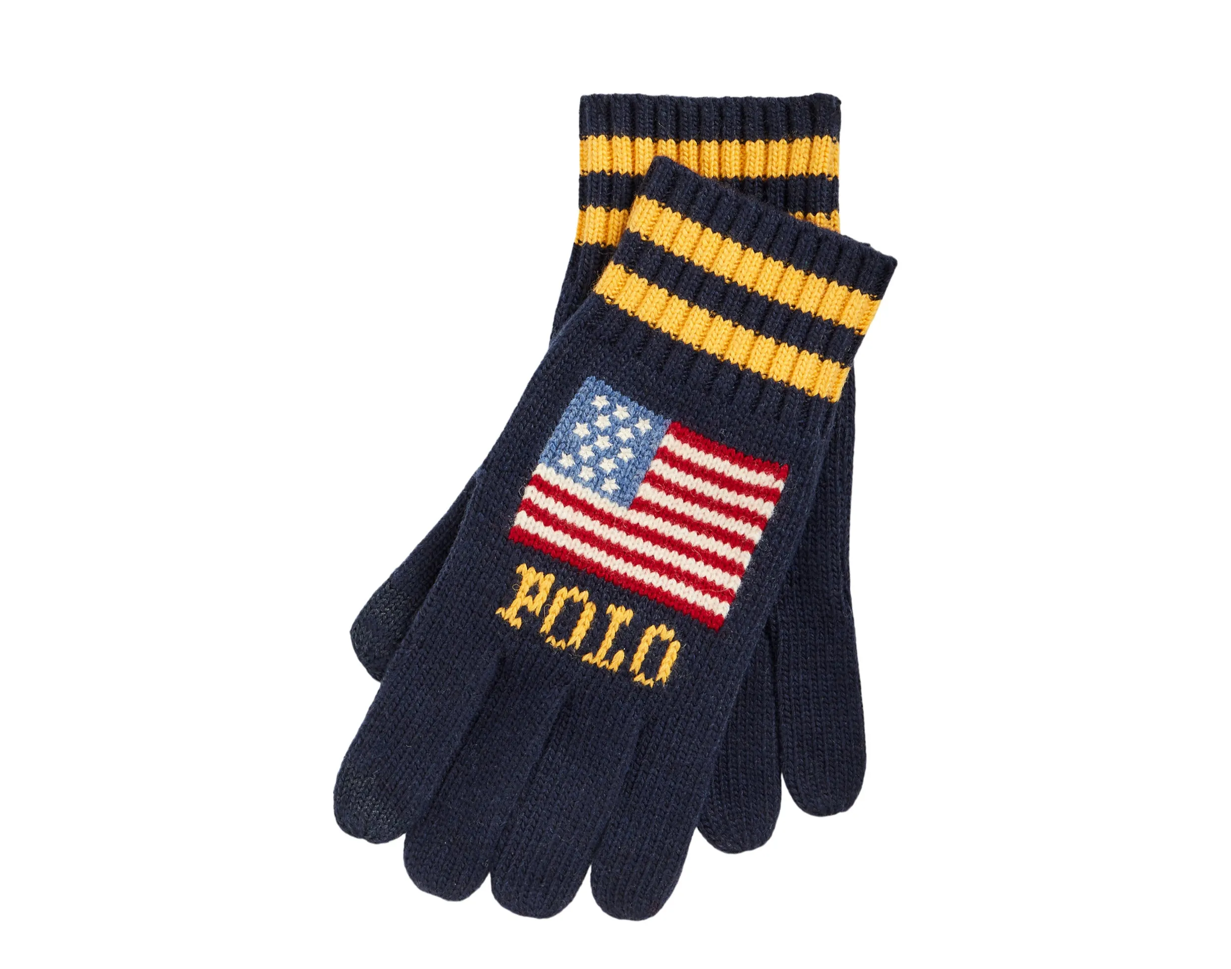 Polo Ralph Lauren Flag Knit Touch Gloves - Bold Design