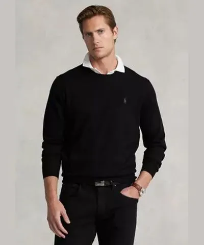 Ralph Lauren Men's Wool Crew Neck Sweater