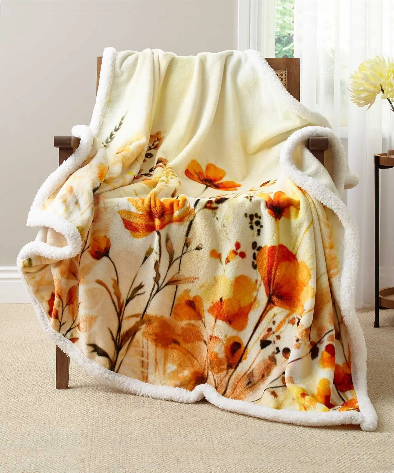 Printed Fleece Throw Blanket