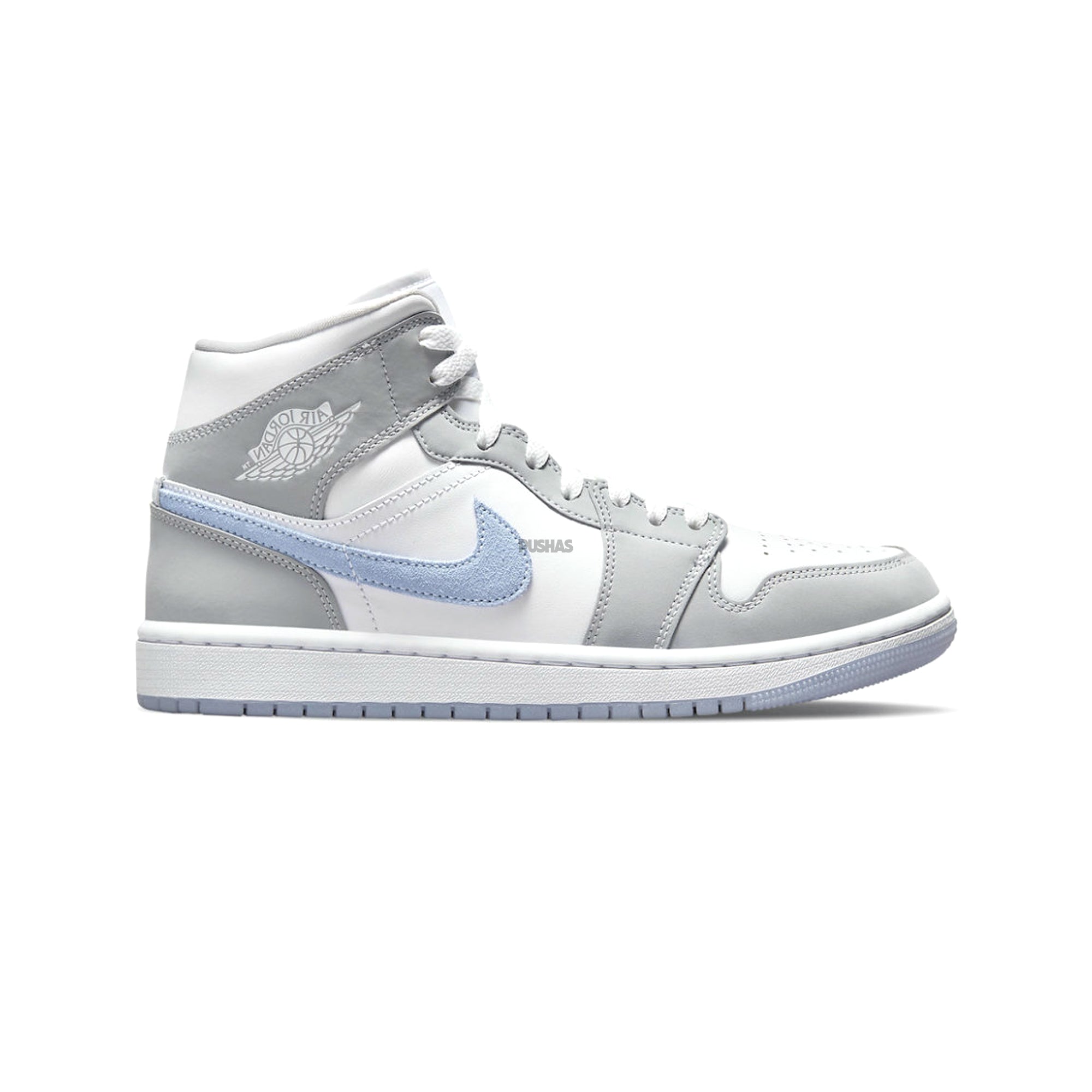 [Refurbished] Air Jordan 1 Mid Women's Shoes 'Grey Blue Wolf Grey' 2021