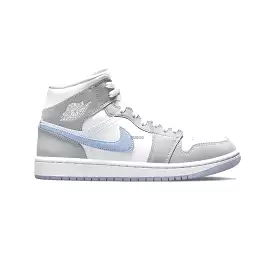 [Refurbished] Air Jordan 1 Mid Women's Shoes 'Grey Blue Wolf Grey' 2021