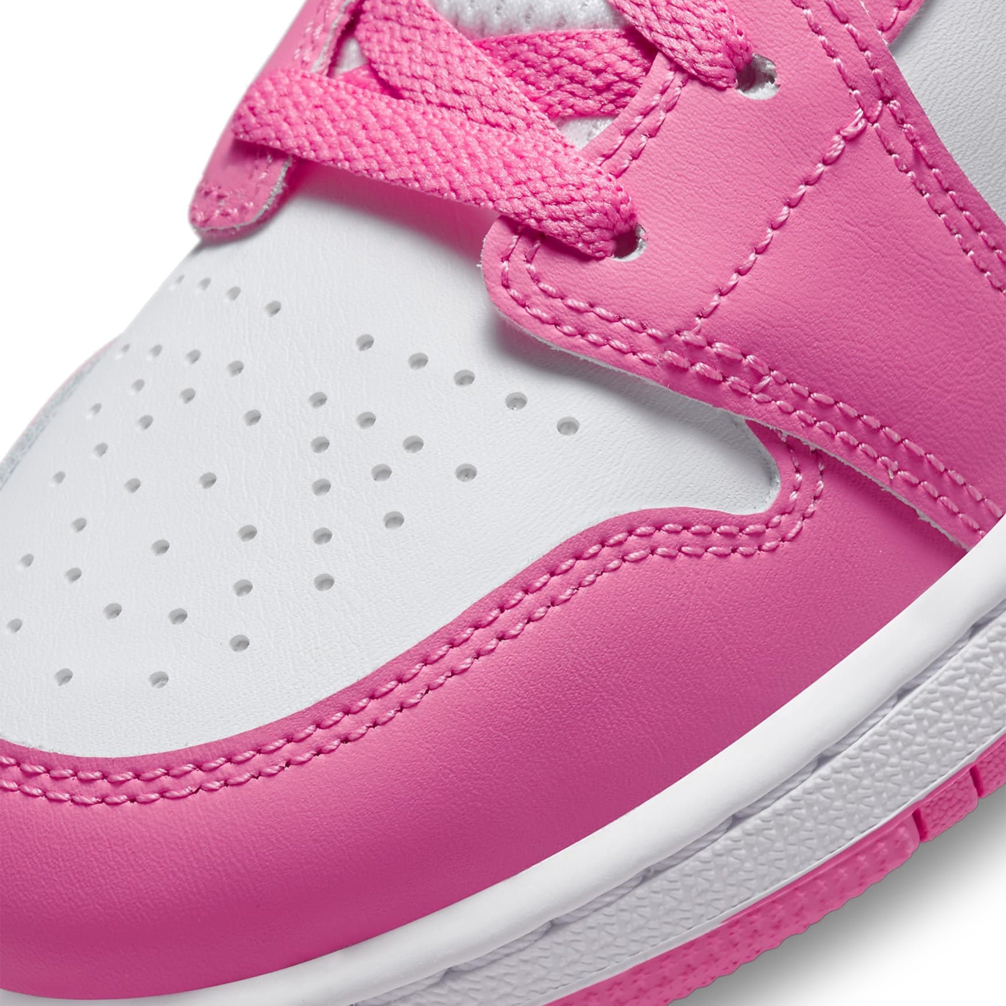 Result: Air Jordan 1 Mid Pinksickle Safety Orange Girls' Sneaker