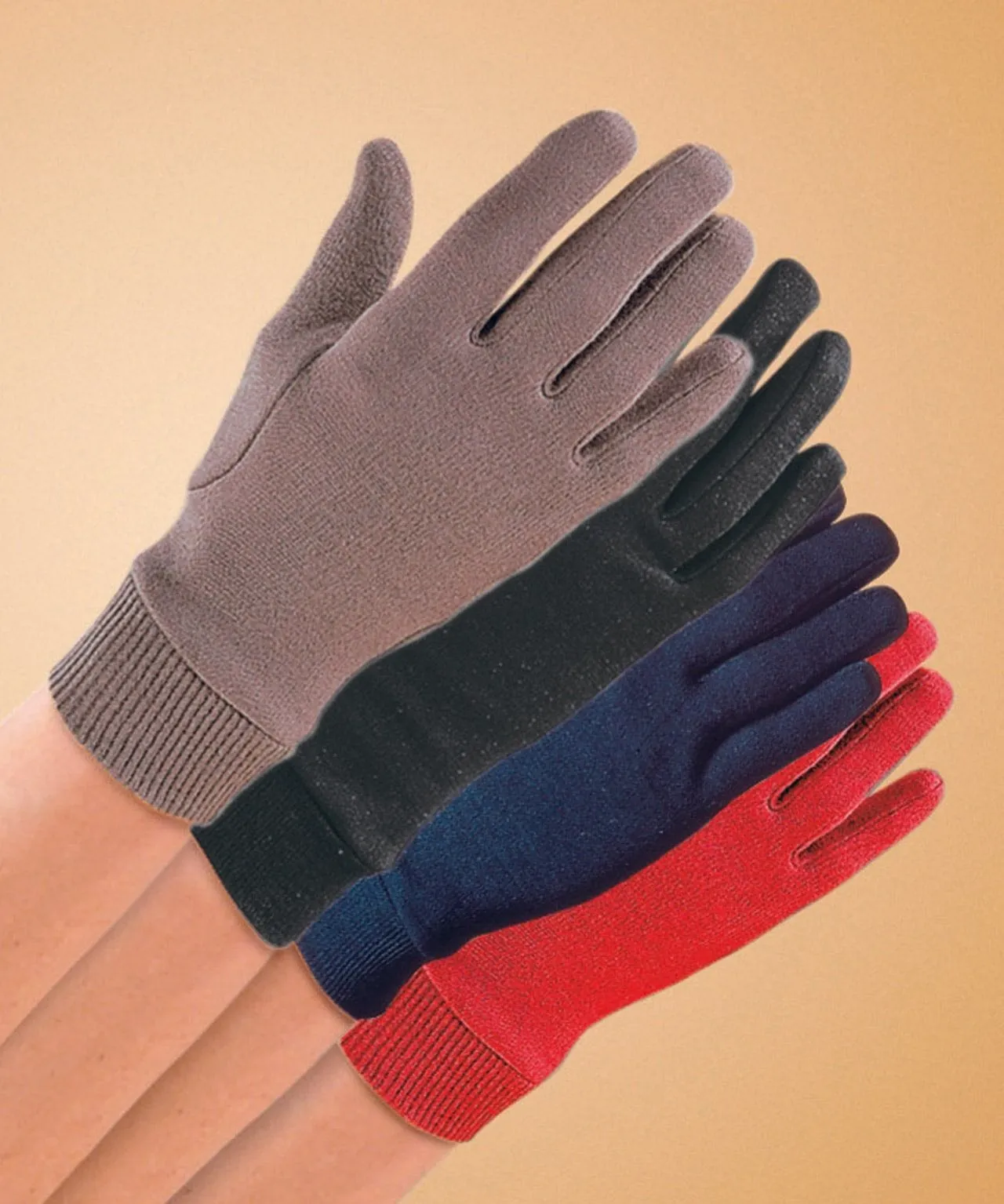 Stylish Ribbed Cuff Gloves