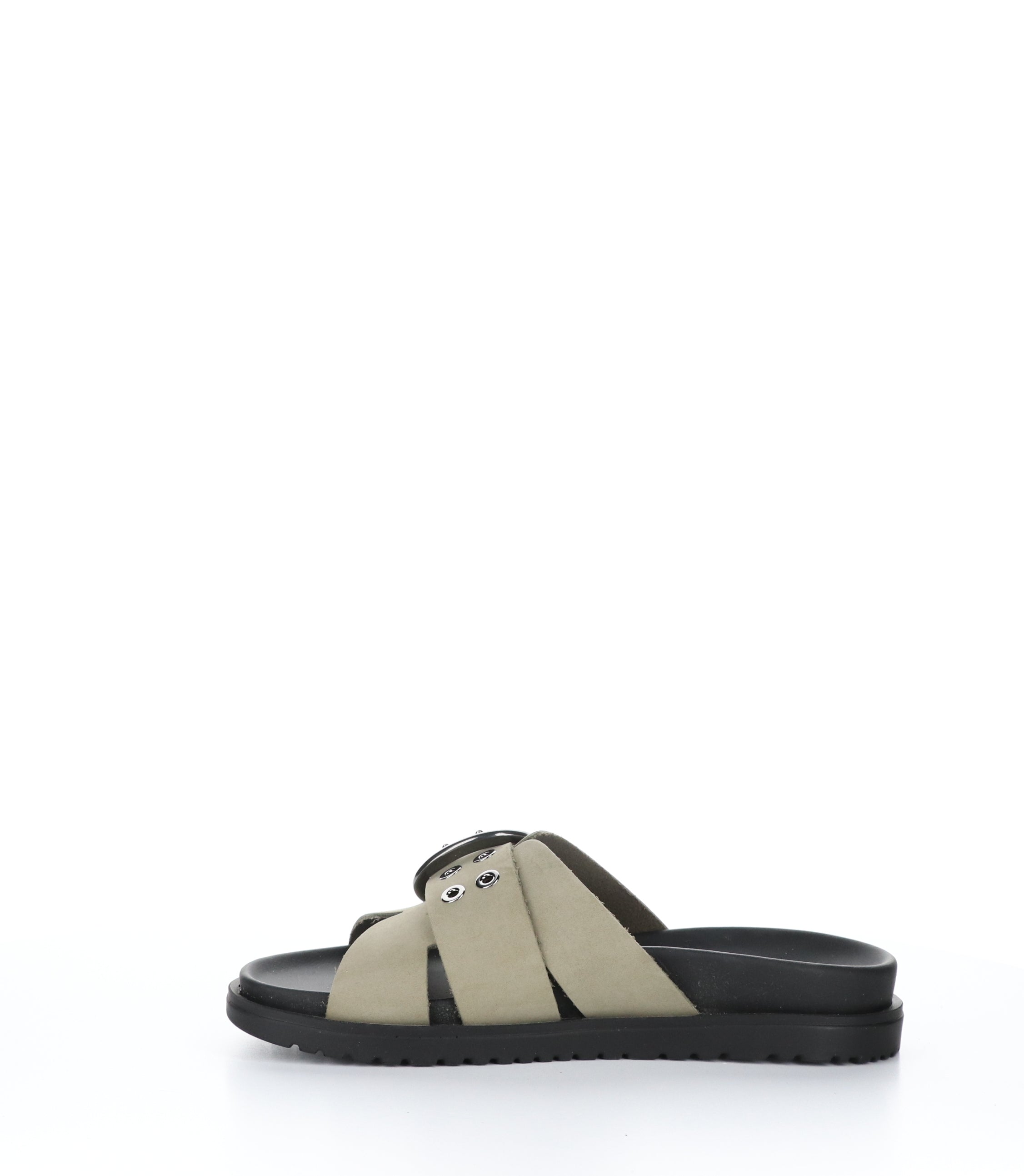 SALERNO FANGO TAUPE slip-on slides for sale