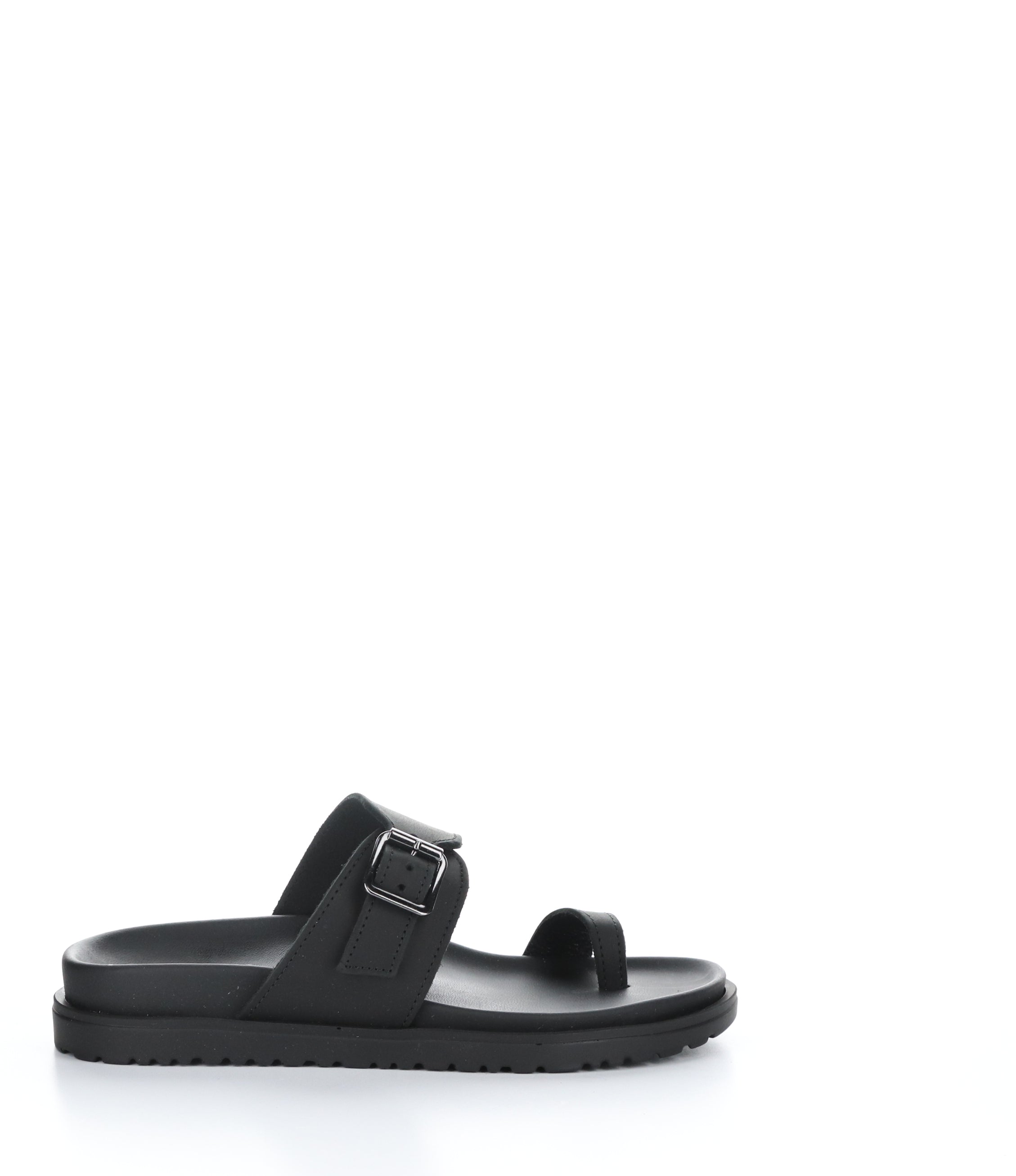 SANTO BLACK Slip-on Mules can be rewritten as Black Slip-on Mules - SANTO Brand