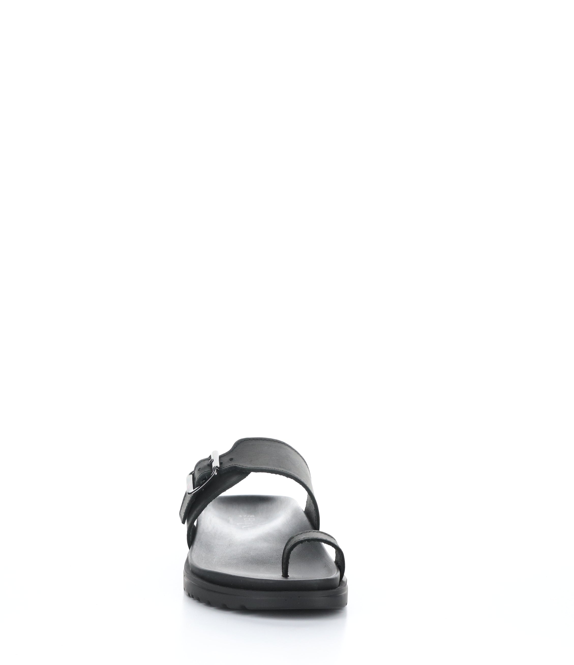 SANTO BLACK Slip-on Mules can be rewritten as Black Slip-on Mules - SANTO Brand