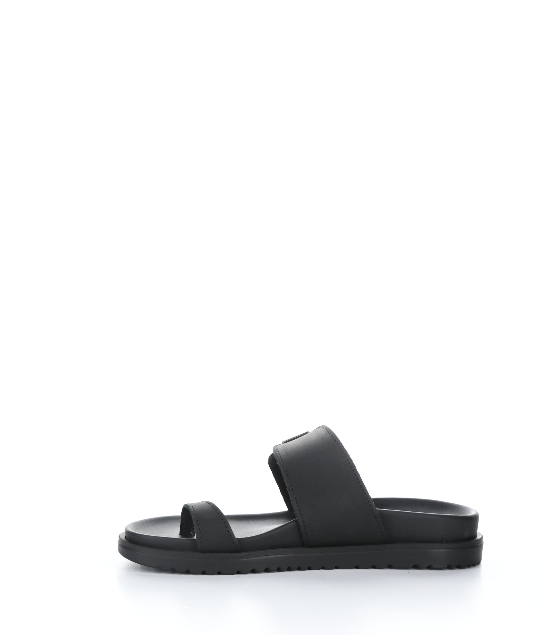 SANTO BLACK Slip-on Mules can be rewritten as Black Slip-on Mules - SANTO Brand