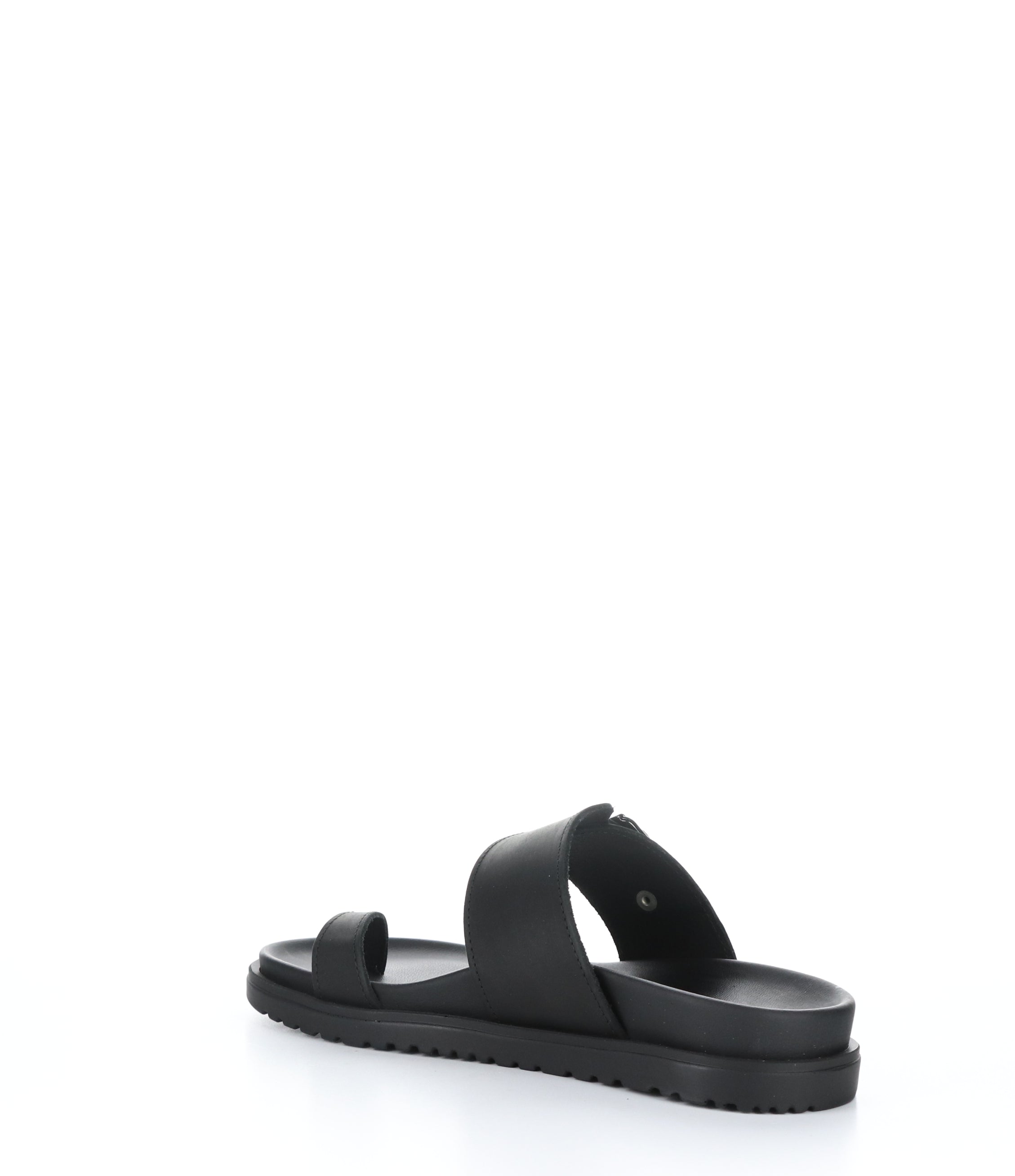 SANTO BLACK Slip-on Mules can be rewritten as Black Slip-on Mules - SANTO Brand