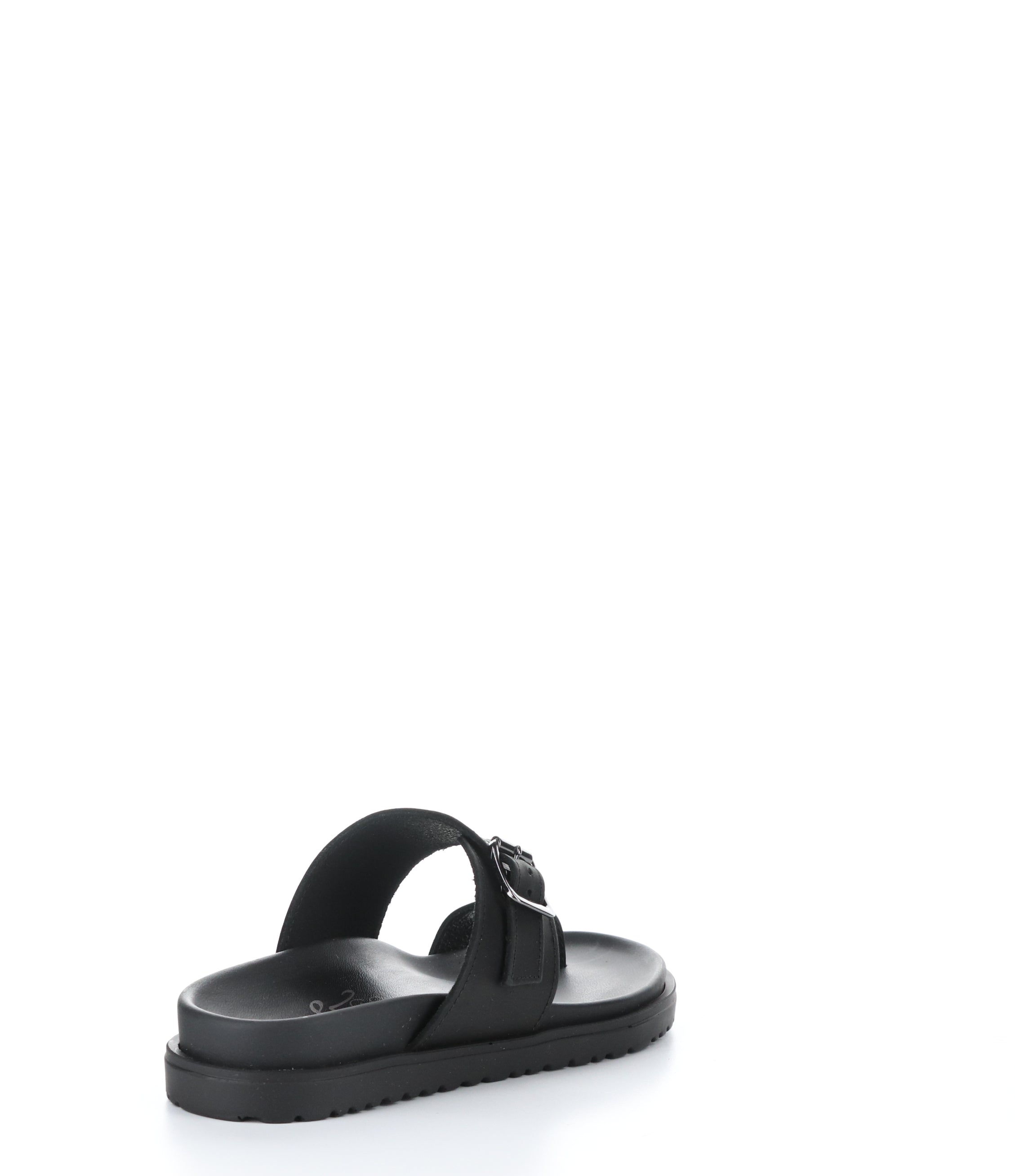 SANTO BLACK Slip-on Mules can be rewritten as Black Slip-on Mules - SANTO Brand