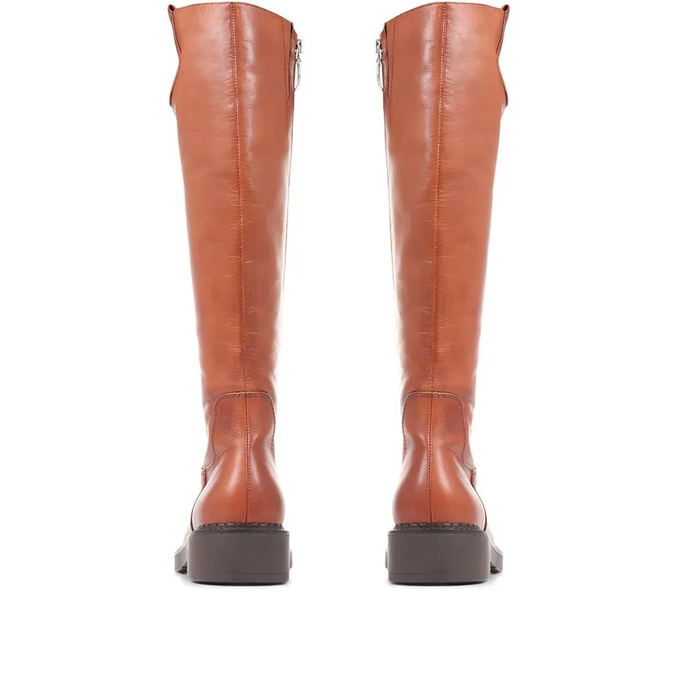 SEBASTIANA 322 840 Women's Leather Knee High Boots