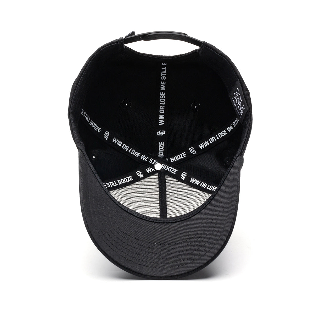 Shitty Golfer Golf Hat - Black SnapBack with Curved Brim.