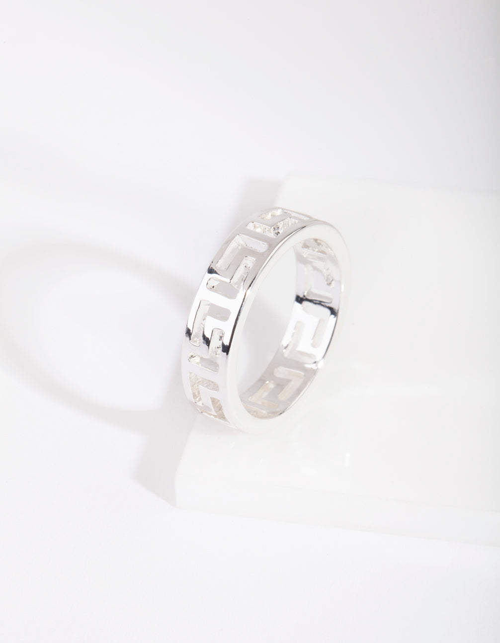 Silver Geometric Ring - Elegant and Minimalist Sterling Silver Ring with Geometric Design | Shop Now!