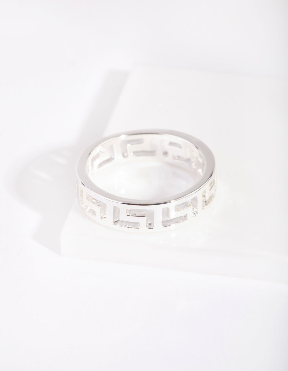 Silver Geometric Ring - Elegant and Minimalist Sterling Silver Ring with Geometric Design | Shop Now!