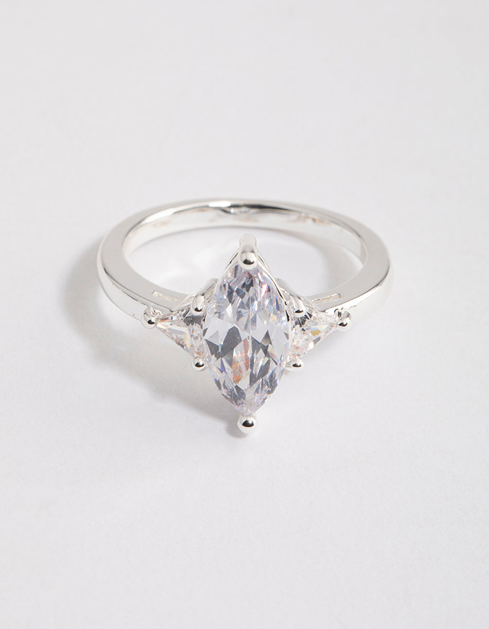 Silver Marquise Ring