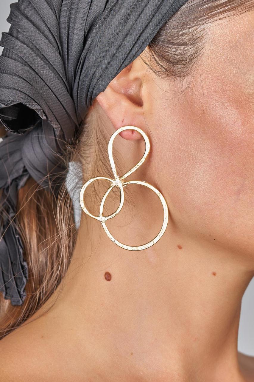 Silver Swirl Artisan Earrings