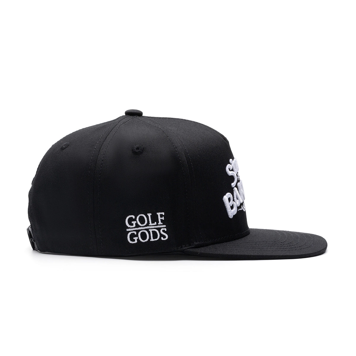 Sinking Putts & Banging Sluts Black Golf Hat – Flat Brim