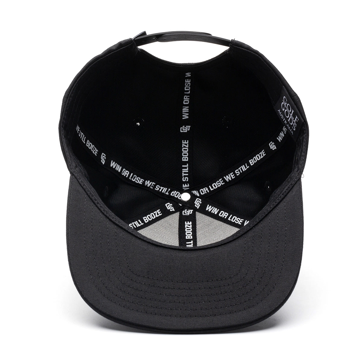 Sinking Putts & Banging Sluts Black Golf Hat – Flat Brim