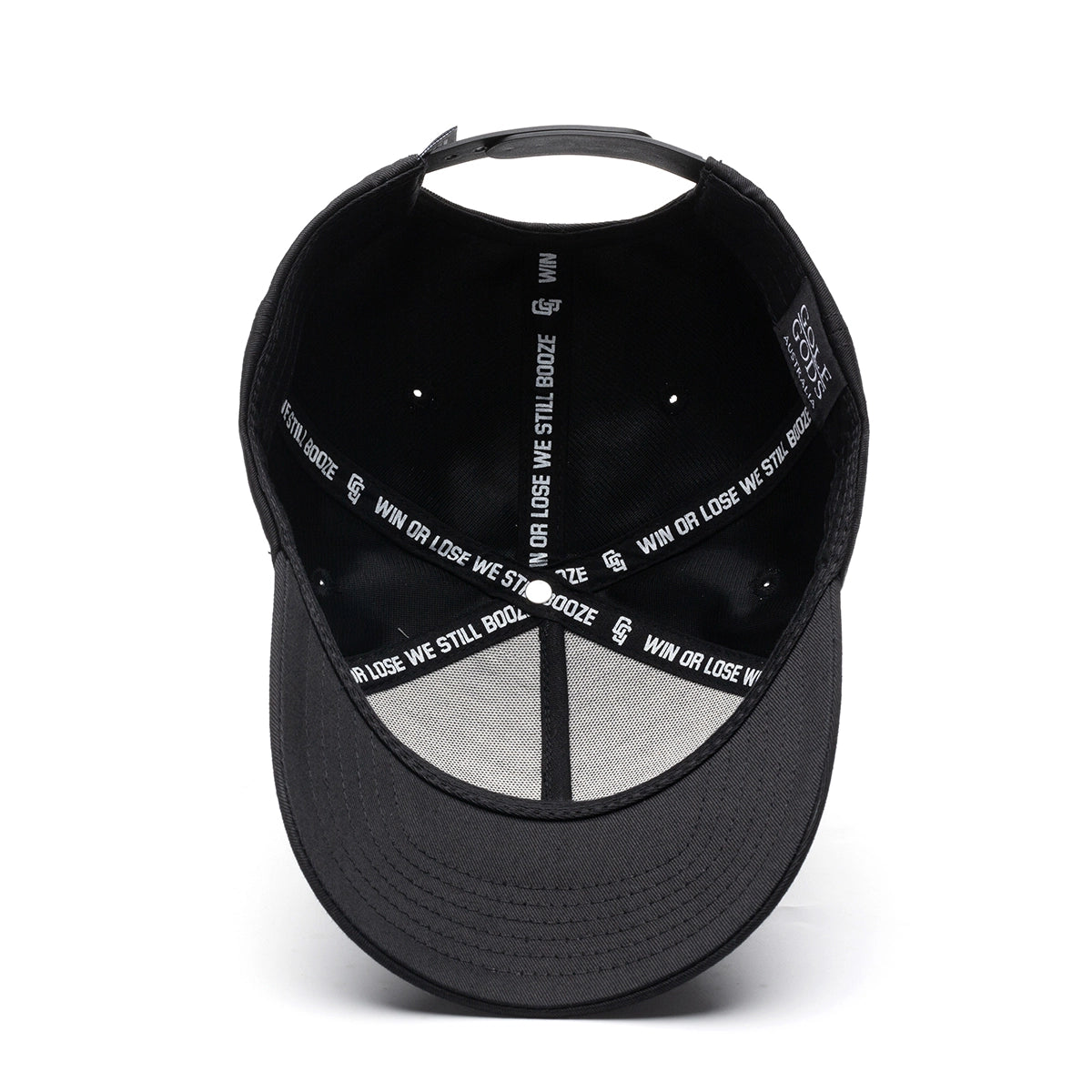 Sinking Putts - Black SnapBack Golf Hat with Curved Brim