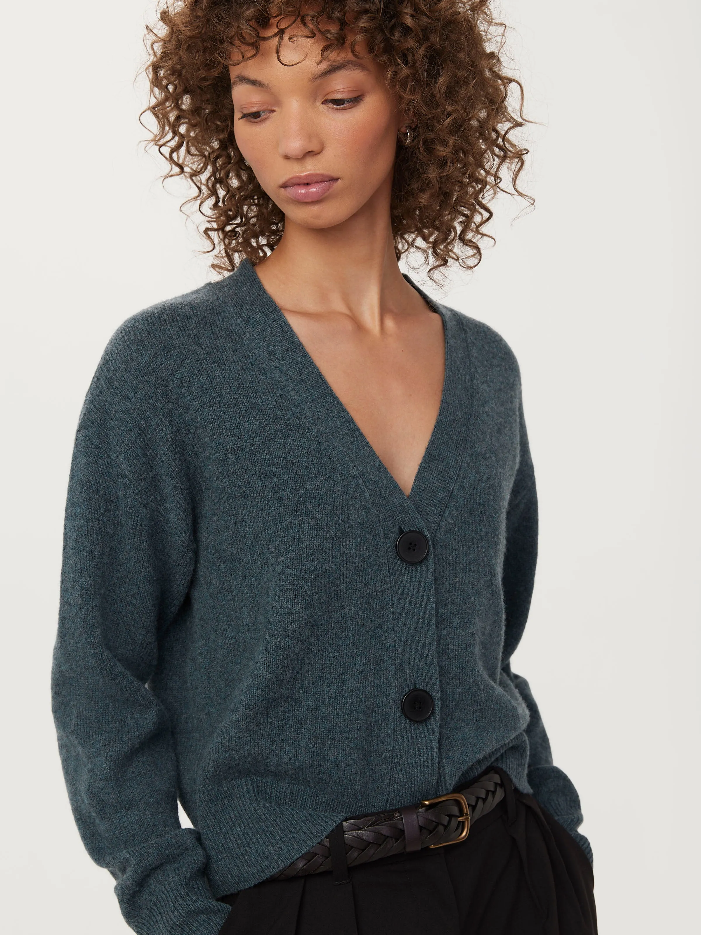 Slate Yak Wool Cardigan