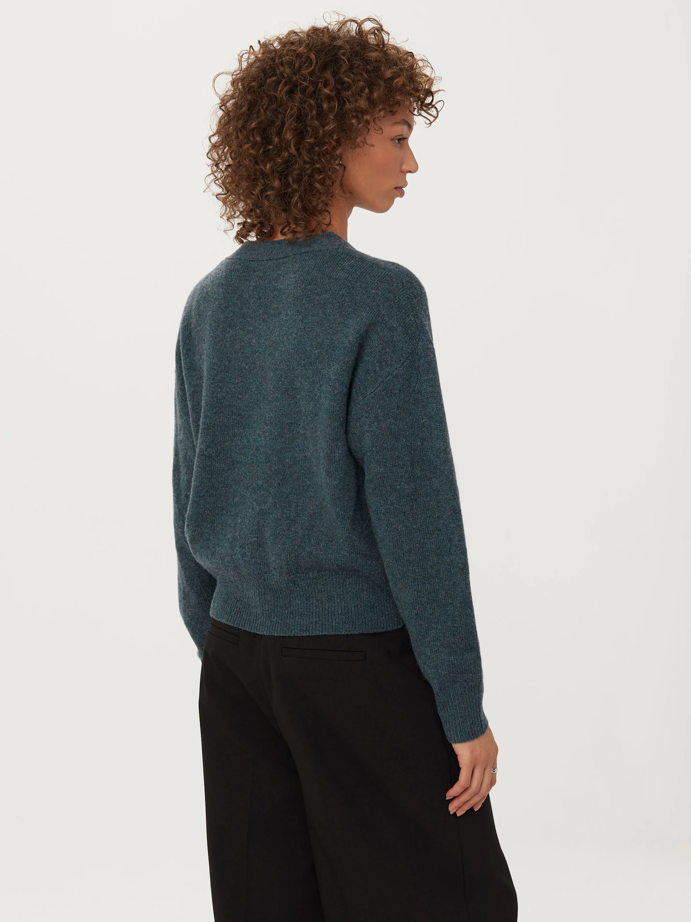 Slate Yak Wool Cardigan