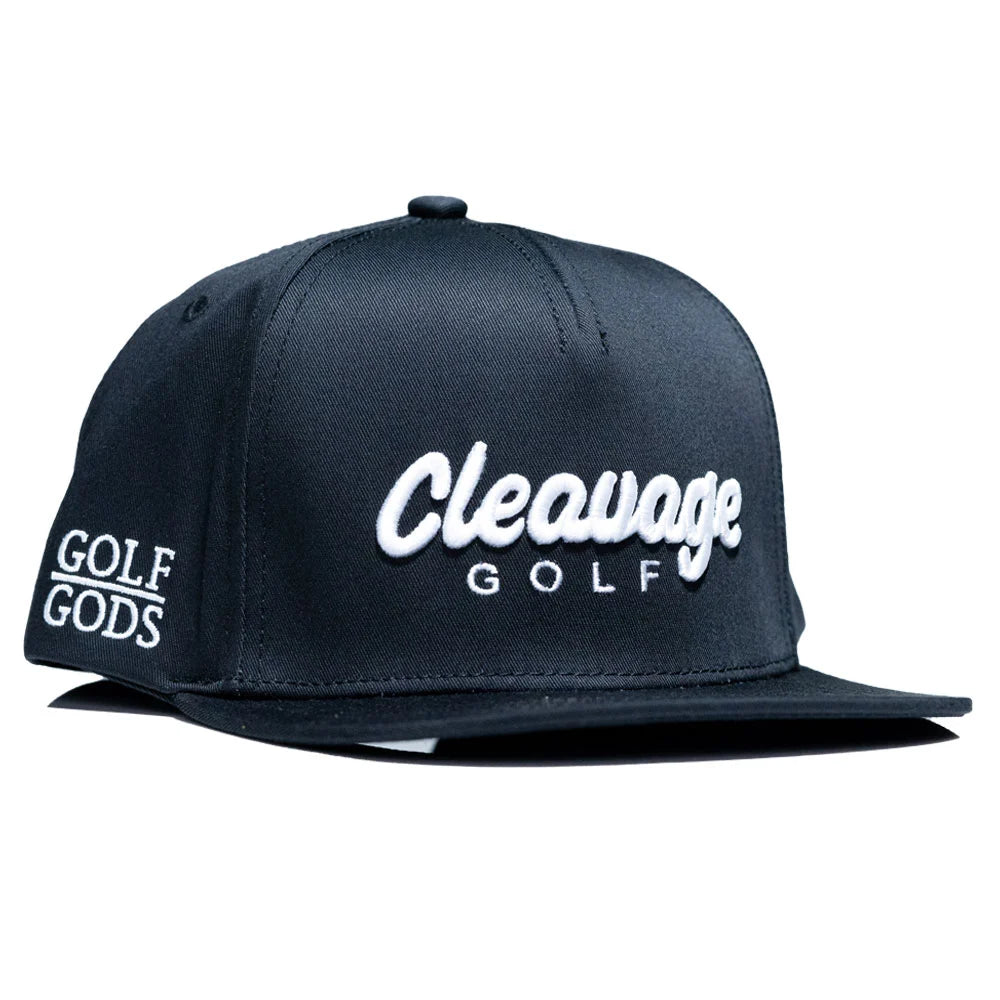 SnapBack Golf Hat Black