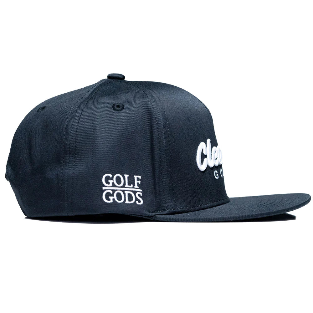 SnapBack Golf Hat Black