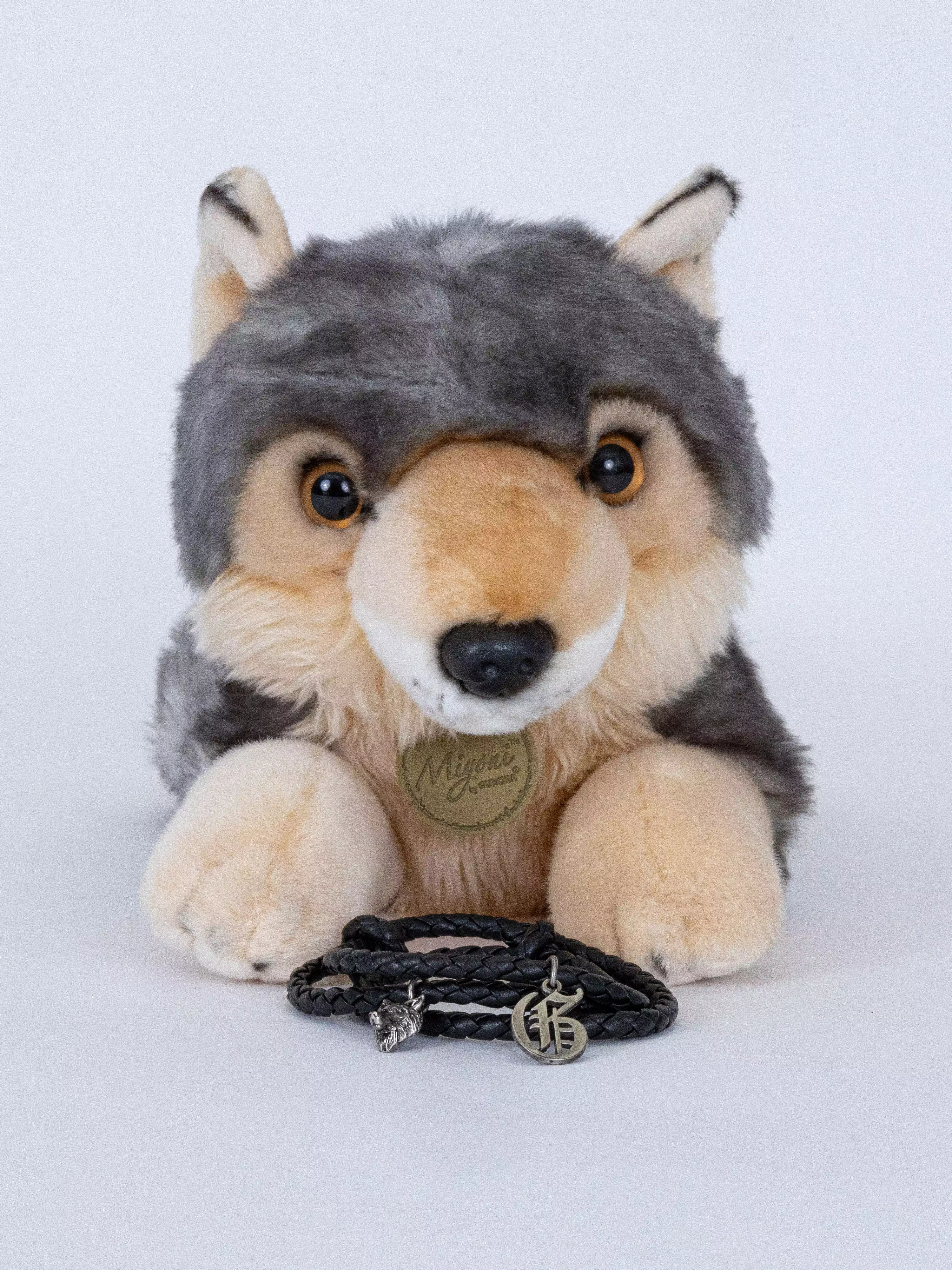 Spirit Wolf Plush Toy with Bracelet