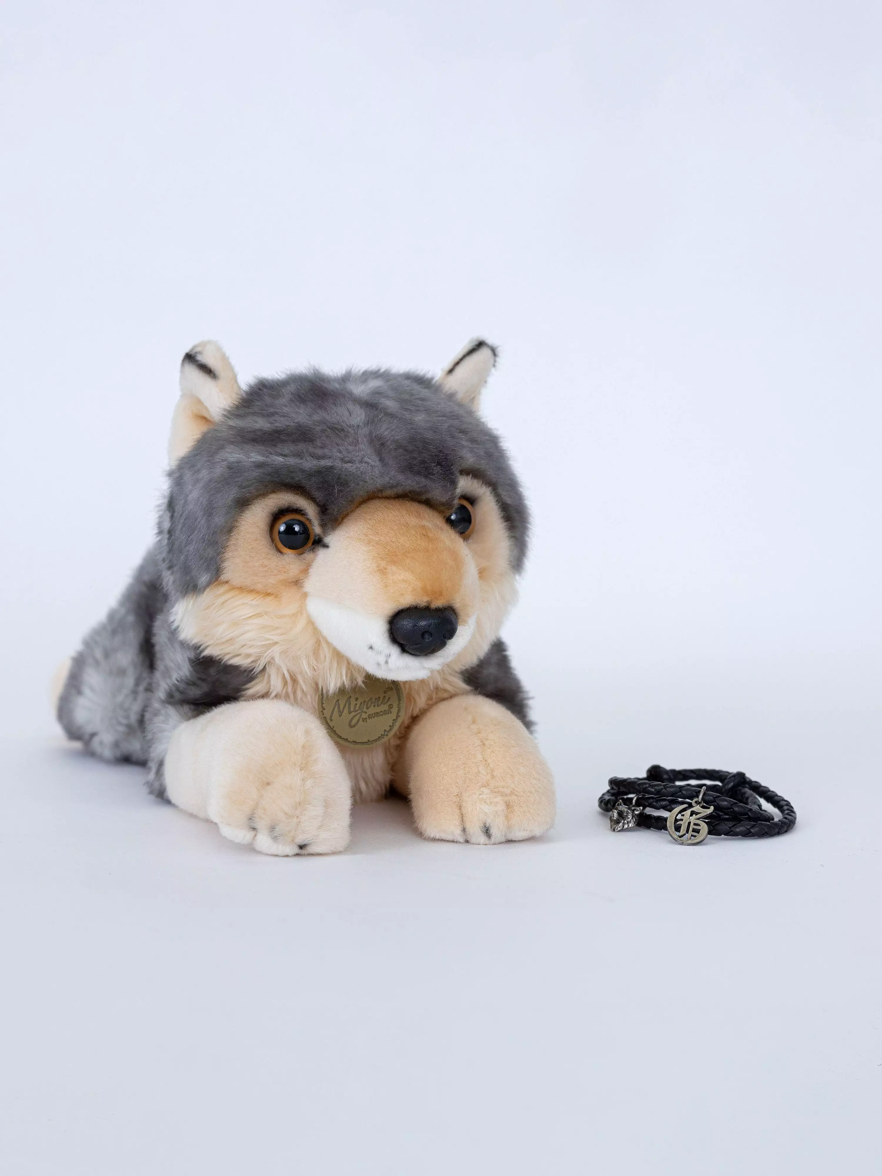 Spirit Wolf Plush Toy with Bracelet