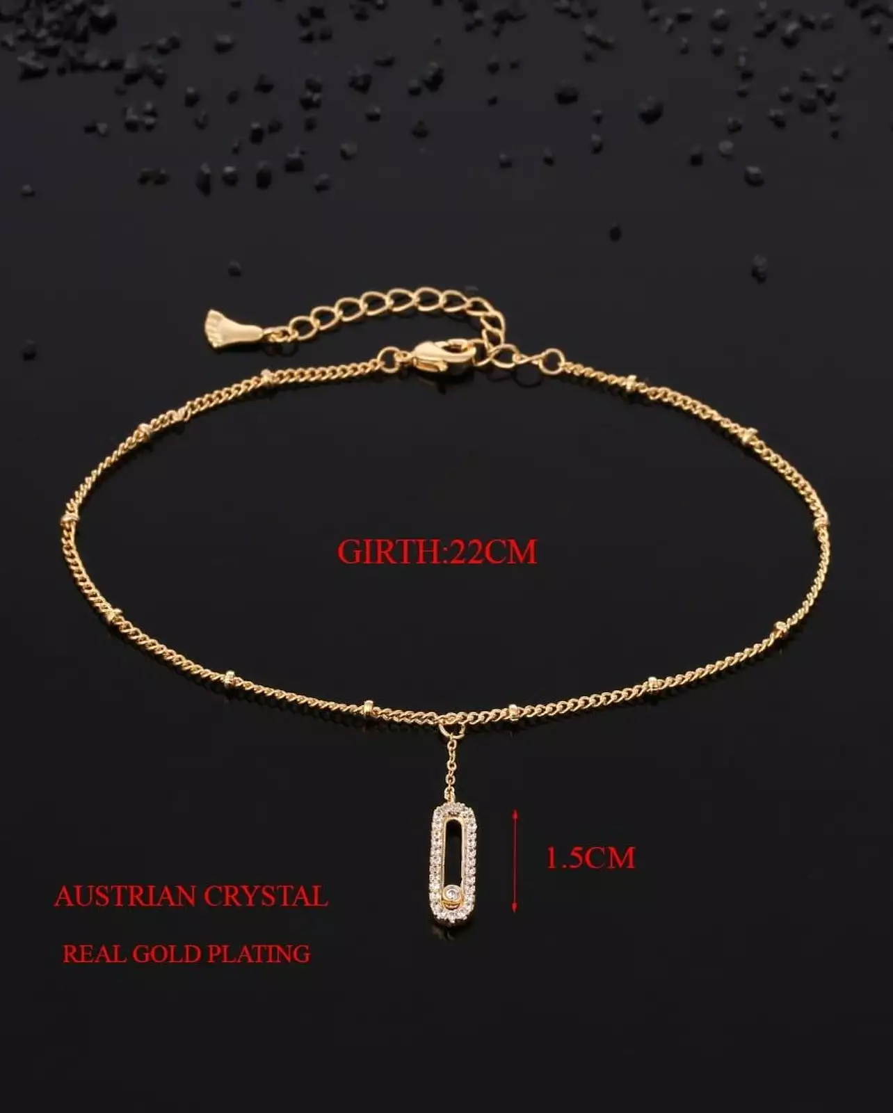 Stainless steel coin bell pendant anklet for women ankle jewelry - X497704