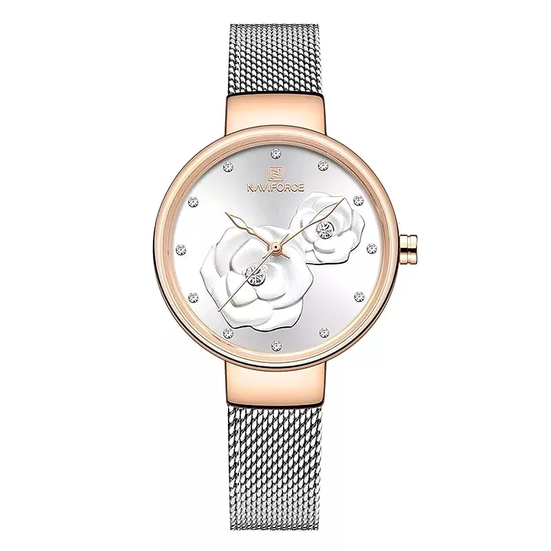 Stylish Metallic Bracelet Watch for Women