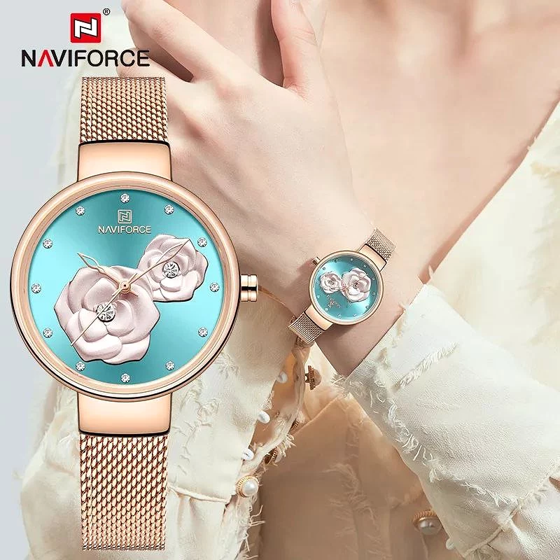 Stylish Metallic Bracelet Watch for Women