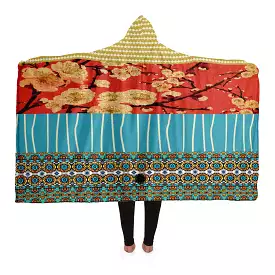 Sukiyaki Sherpa Fleece Hooded Blanket - 3 Size Options