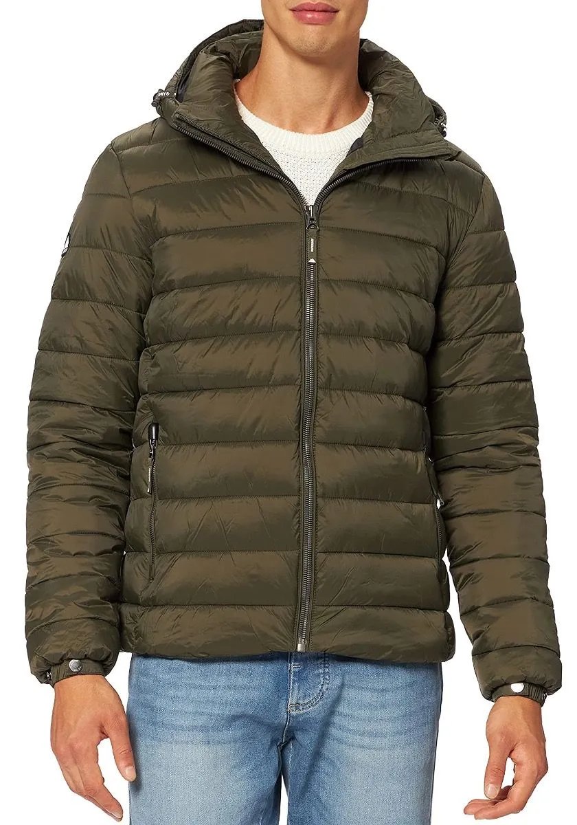 Superdry Classic Fuji Puffer Jacket in Dark Moss