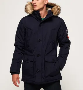 Superdry Hooded Everest Puffer Jacket Navy