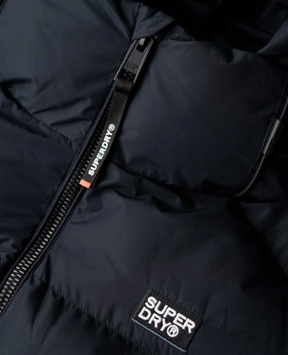 Eclipse Navy Superdry Hooded Sport Puffer Jacket