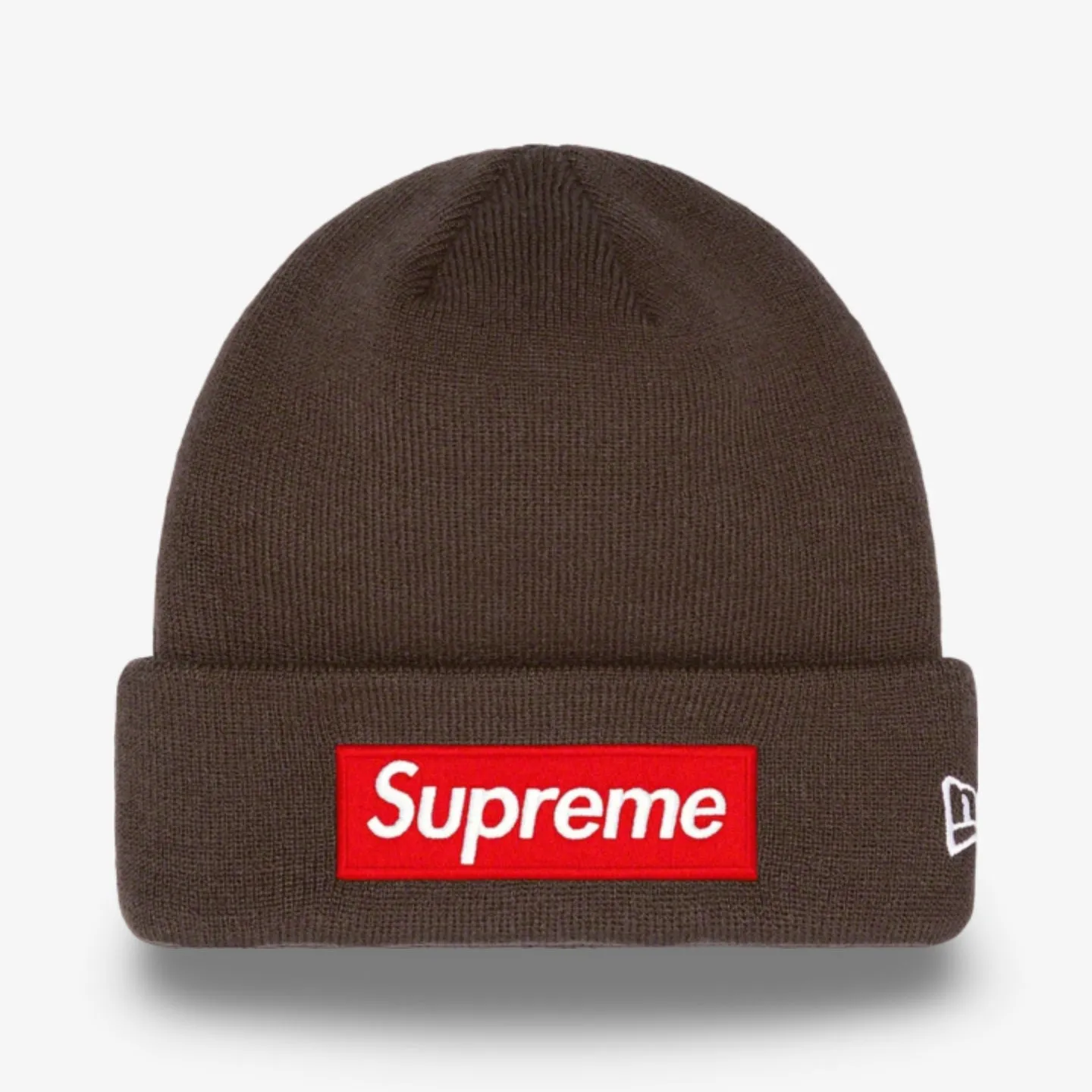 Supreme FW22 Brown Box Logo Beanie x New Era