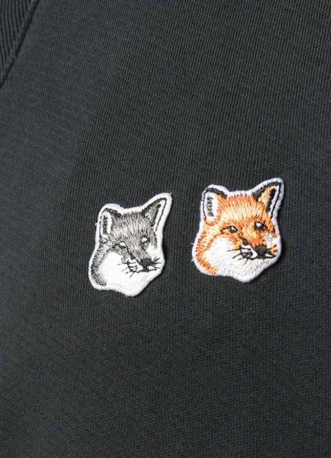 Sweatshirt Double Fox Head Patch