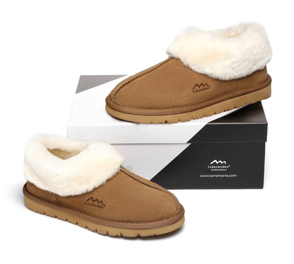 TARRAMARRA Australian Sheepskin Ankle Slipper - Premium Unisex Homey Design