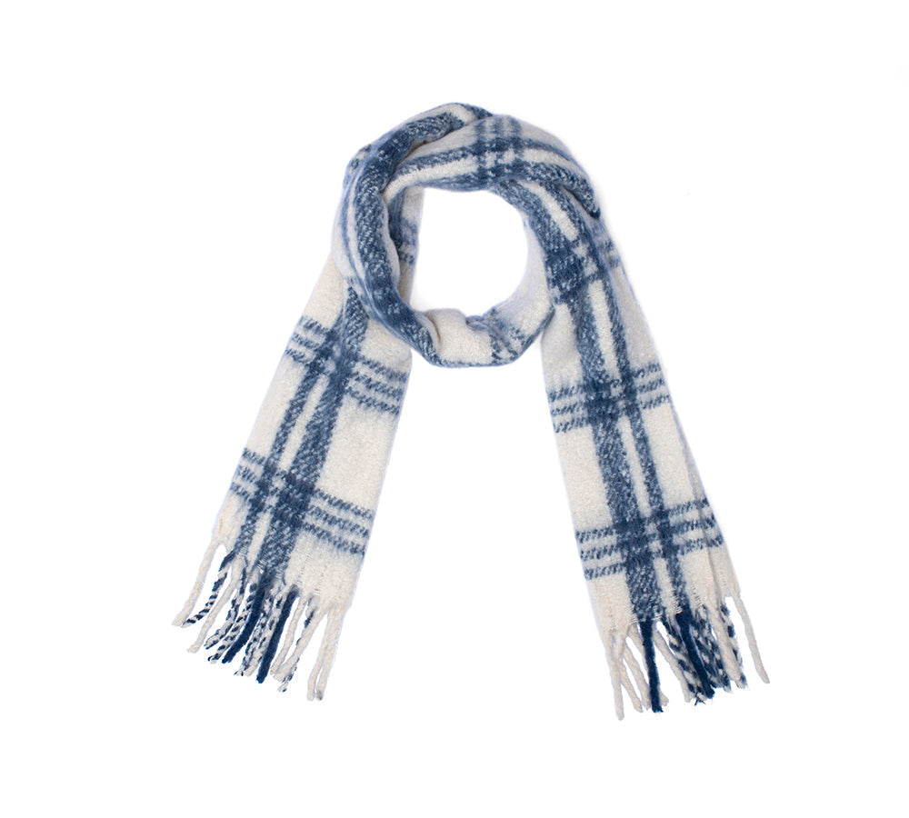 TARRAMARRA Soft Checked Fringed Scarf - Best Deals and Latest Styles