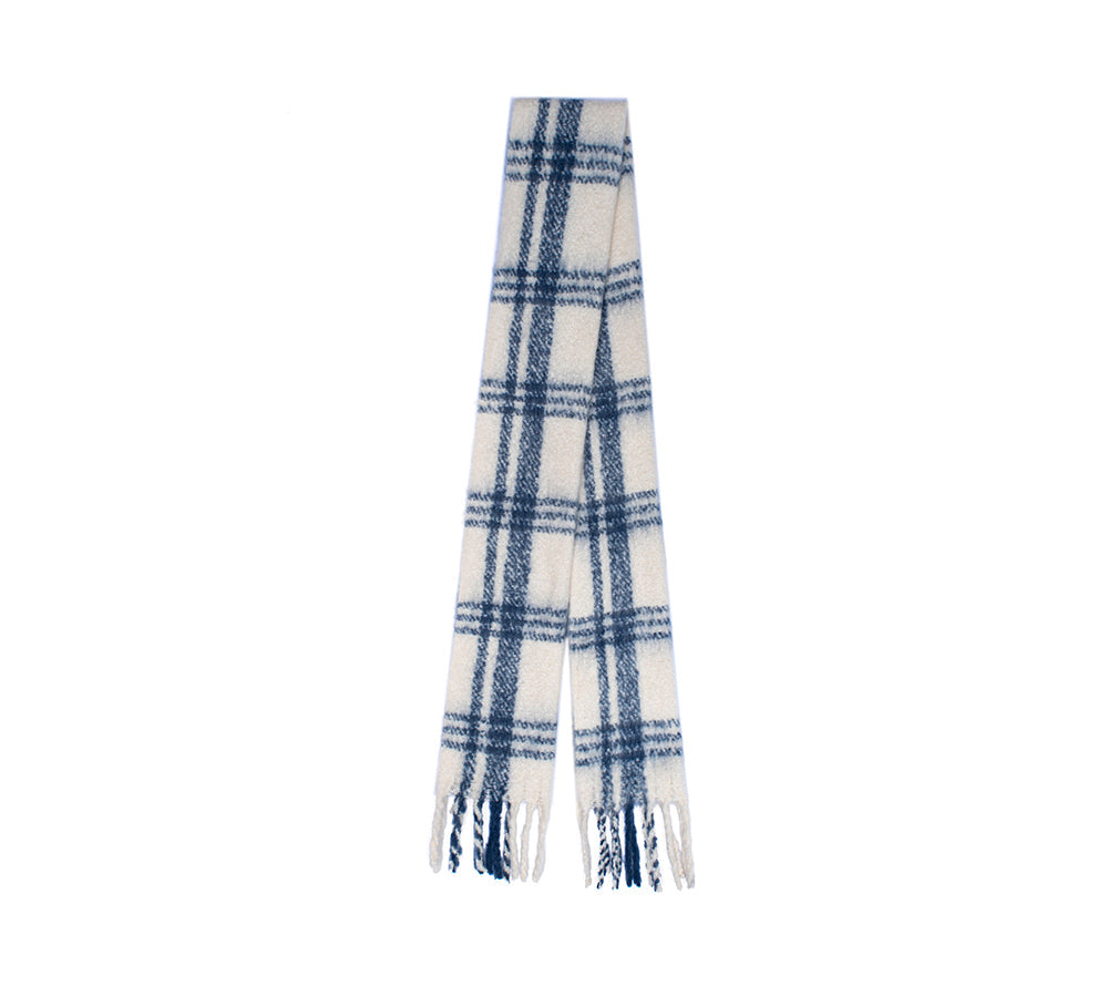 TARRAMARRA Soft Checked Fringed Scarf - Best Deals and Latest Styles