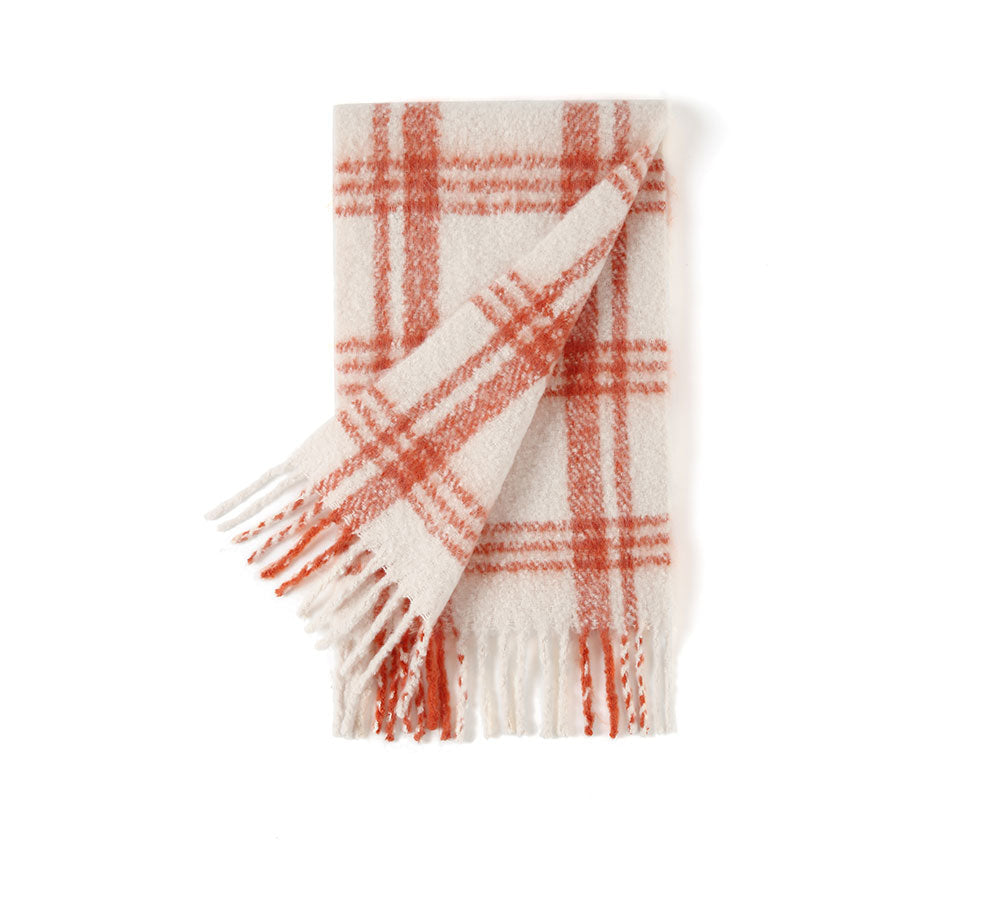 TARRAMARRA Soft Checked Fringed Scarf - Best Deals and Latest Styles